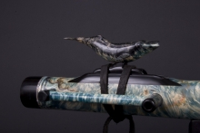 Boxelder Burl Native American Flute, Minor, Contra Bass E-3, #E5C